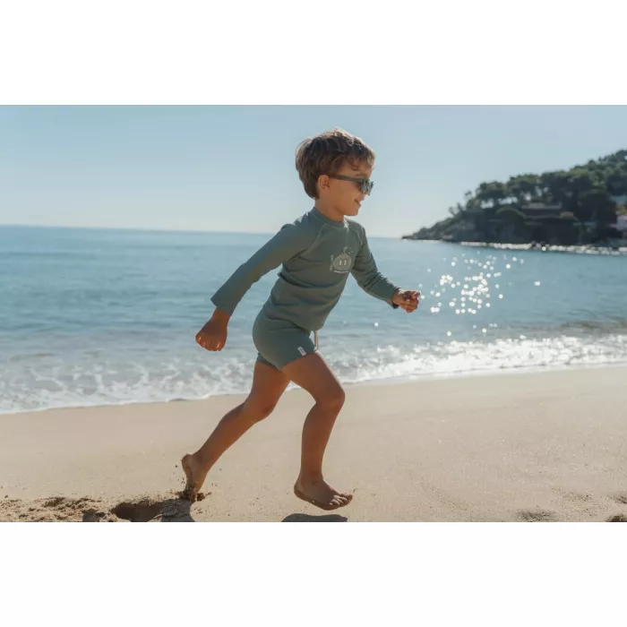 Bluza de inot cu maneca lunga cu protectie UV 40+ - Ocean Green - Little Dutch