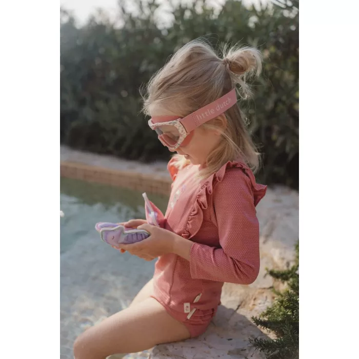 Chilot de baie cu volane - Dreamy Pink Sparkle - Little Dutch