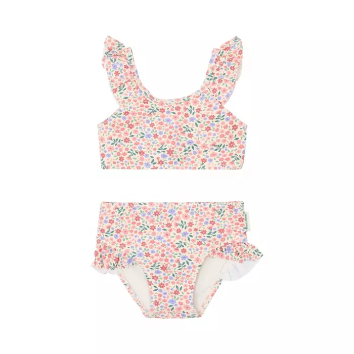 Costum de baie in 2 piese cu volane - Dreamy Flowerfield - Little Dutch