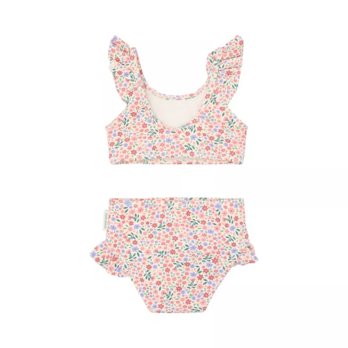 Costum de baie in 2 piese cu volane - Dreamy Flowerfield - Little Dutch