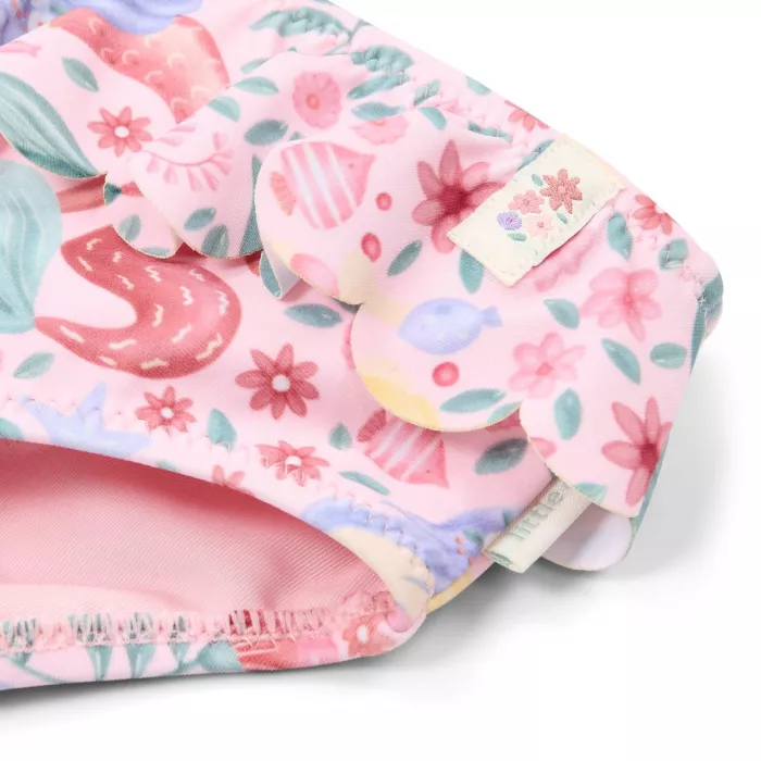Costum de baie in 2 piese cu volane - Dreamy Mermaid - Little Dutch
