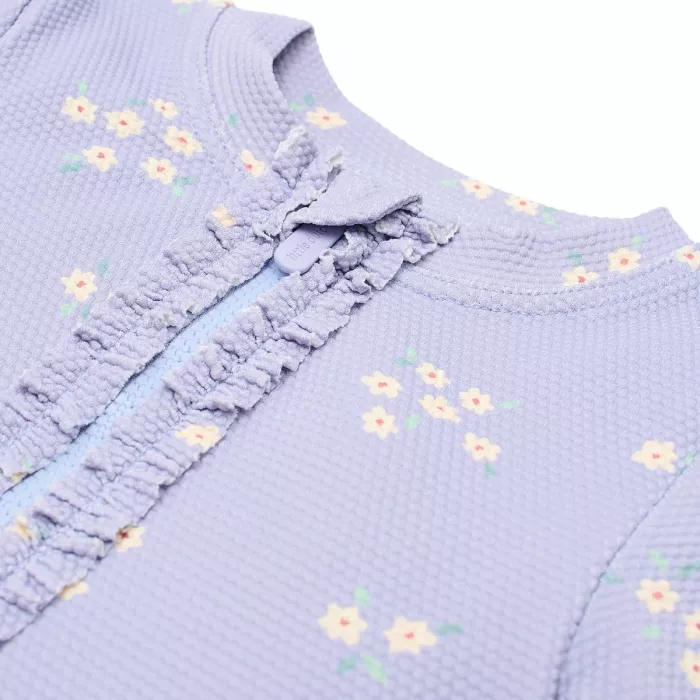 Costum de baie intreg cu maneca lunga cu protectie UV 40+ - Dreamy Lavender - Little Dutch