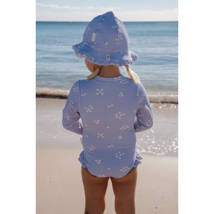 Costum de baie intreg cu maneca lunga cu protectie UV 40+ - Dreamy Lavender - Little Dutch
