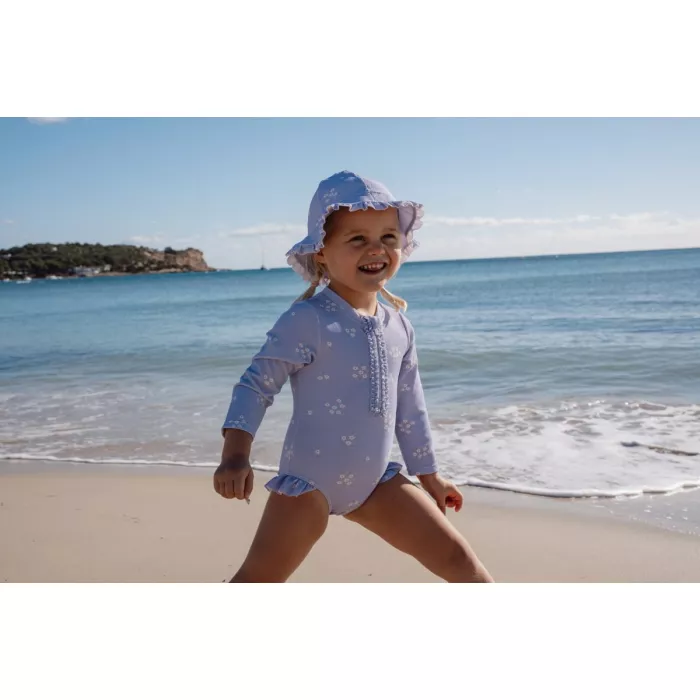 Costum de baie intreg cu maneca lunga cu protectie UV 40+ - Dreamy Lavender - Little Dutch
