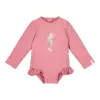 Costum de baie intreg cu maneca lunga cu protectie UV 40+ - Dreamy Pink - Little Dutch