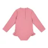 Costum de baie intreg cu maneca lunga cu protectie UV 40+ - Dreamy Pink - Little Dutch