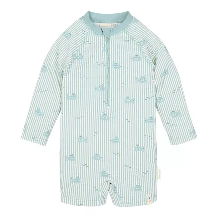 Costum de baie intreg cu maneca lunga cu protectie UV 40+ - Ocean Adventure - Little Dutch
