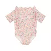 Costum de baie intreg cu maneca scurta - Dreamy Flowerfield - Little Dutch
