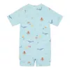 Costum de baie intreg cu maneca scurta - Ocean Friends - Little Dutch
