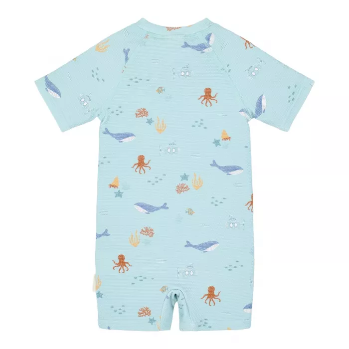 Costum de baie intreg cu maneca scurta - Ocean Friends - Little Dutch