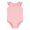 Costum de baie intreg cu volane - Dreamy Pink Rose - Little Dutch