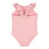 Costum de baie intreg cu volane - Dreamy Pink Rose - Little Dutch