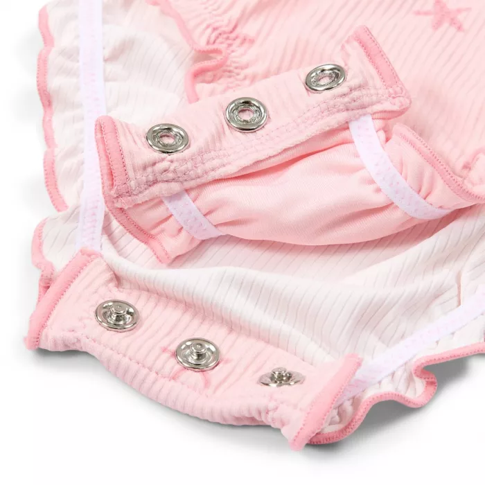 Costum de baie intreg cu margini cu volane - Dreamy Seashells - Little Dutch
