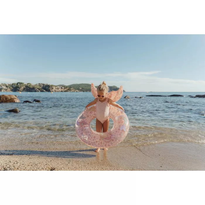 Costum de baie intreg cu margini cu volane - Dreamy Seashells - Little Dutch