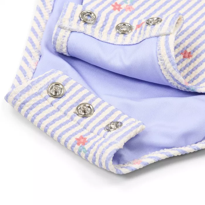 Costum de baie intreg cu volane - Dreamy Stripes - Little Dutch