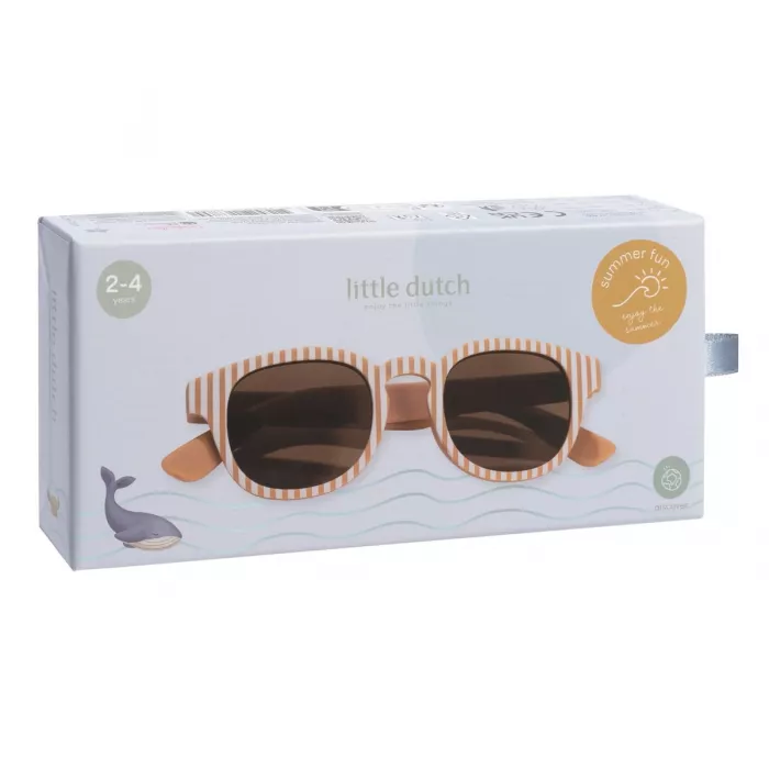 Ochelari de soare pentru copii - Ocean Brown Stripes - Little Dutch