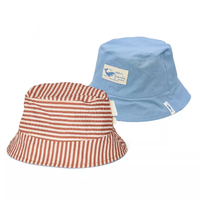 Palarie bucket de soare - Ocean Blue - Little Dutch
