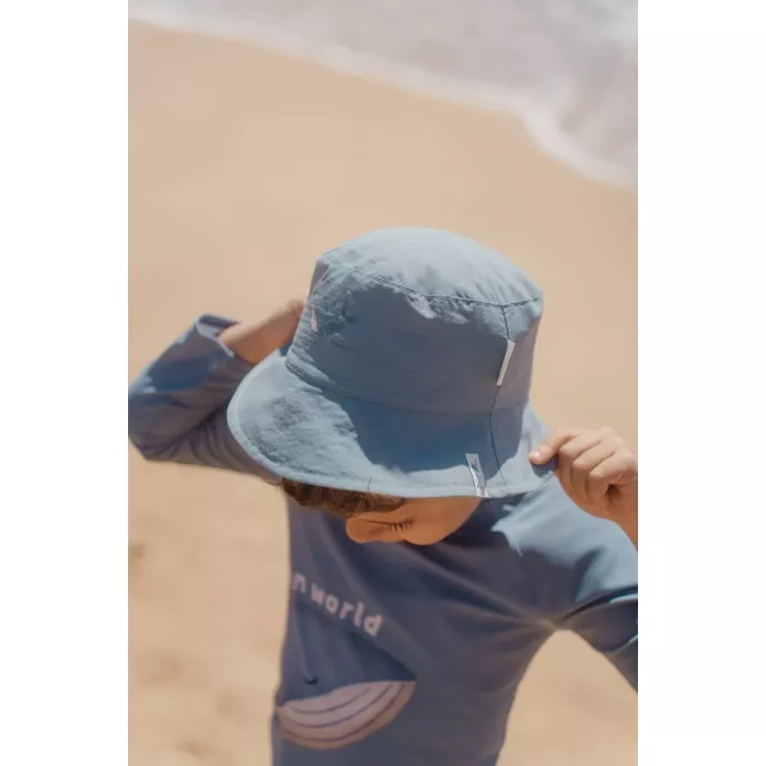 Palarie bucket de soare - Ocean Blue - Little Dutch