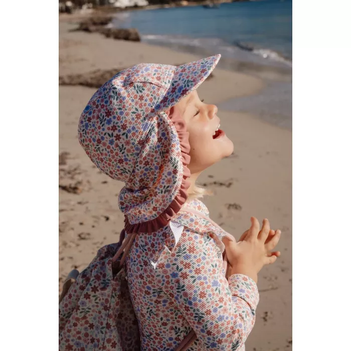 Palarie de soare cu protectie UV 40+ - Dreamy Flowerfield - Little Dutch