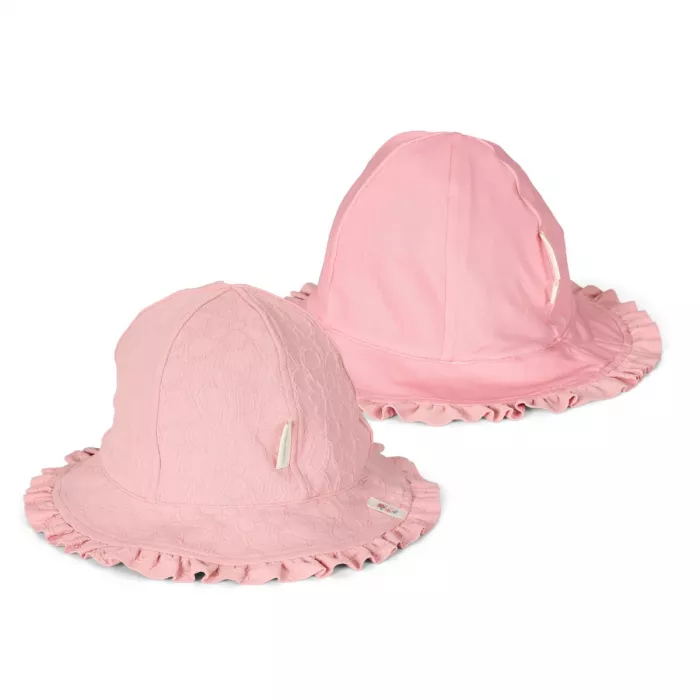 Palarie de soare - Dreamy Pink Rose - Little Dutch