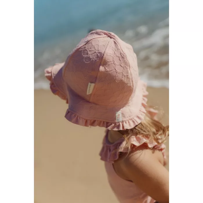 Palarie de soare - Dreamy Pink Rose - Little Dutch