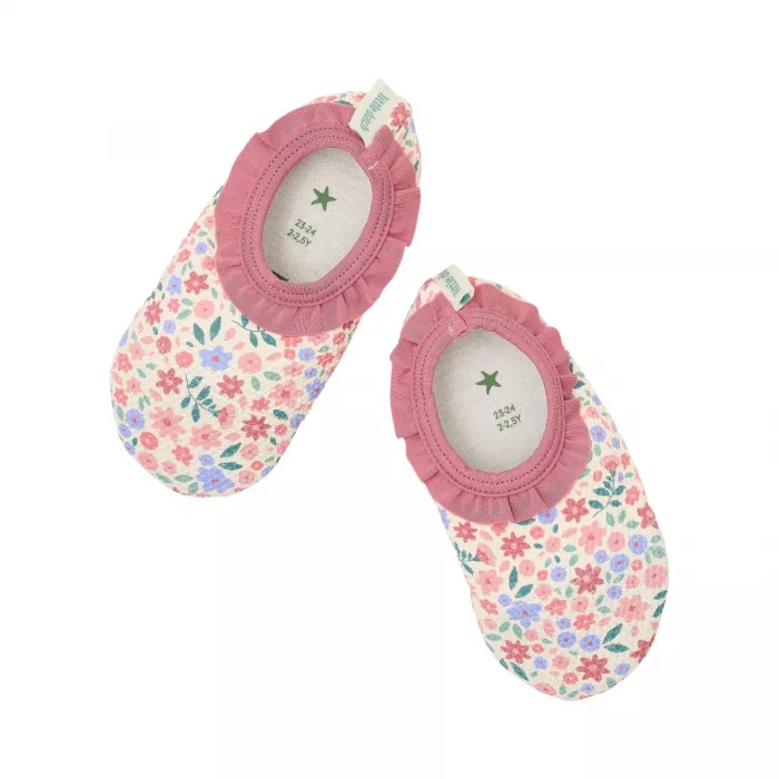 Papuci de inot pentru plaja - Dreamy Flowerfield - Little Dutch