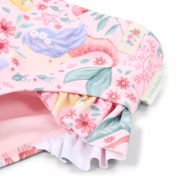 Set bluza de inot cu maneca lunga si sort de baie cu protectie UV 40+ - Dreamy Mermaid - Little Dutch