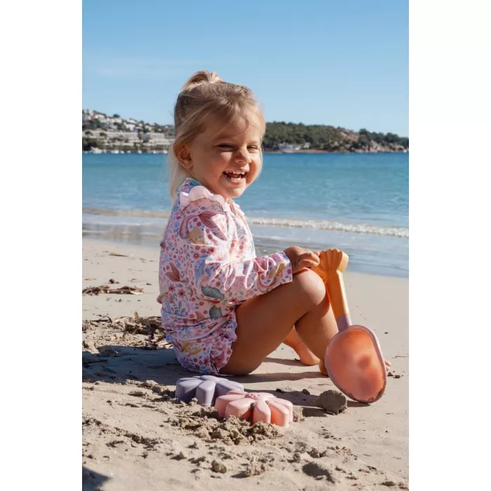 Set bluza de inot cu maneca lunga si sort de baie cu protectie UV 40+ - Dreamy Mermaid - Little Dutch