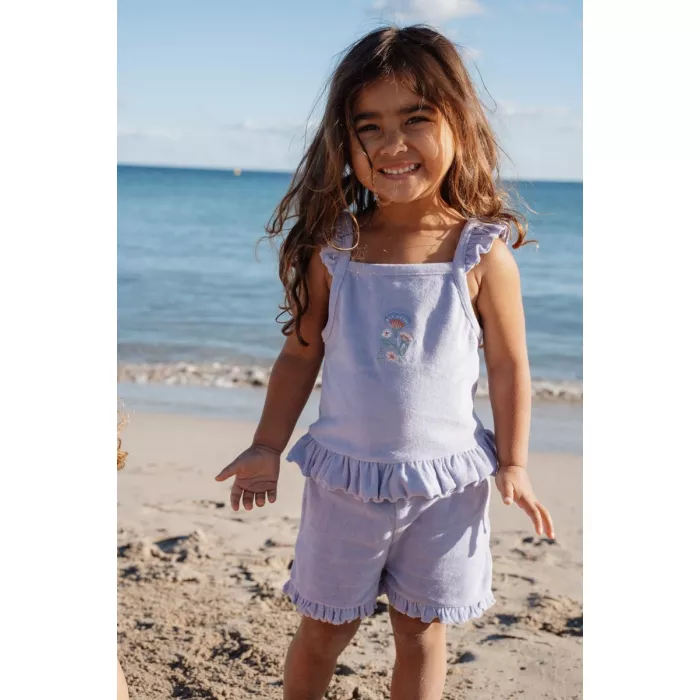 Set top si pantaloni scurti - Dreamy Purple - Little Dutch