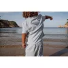 Set tricou maneca scurta si pantaloni scurti - Ocean World Blue - Little Dutch