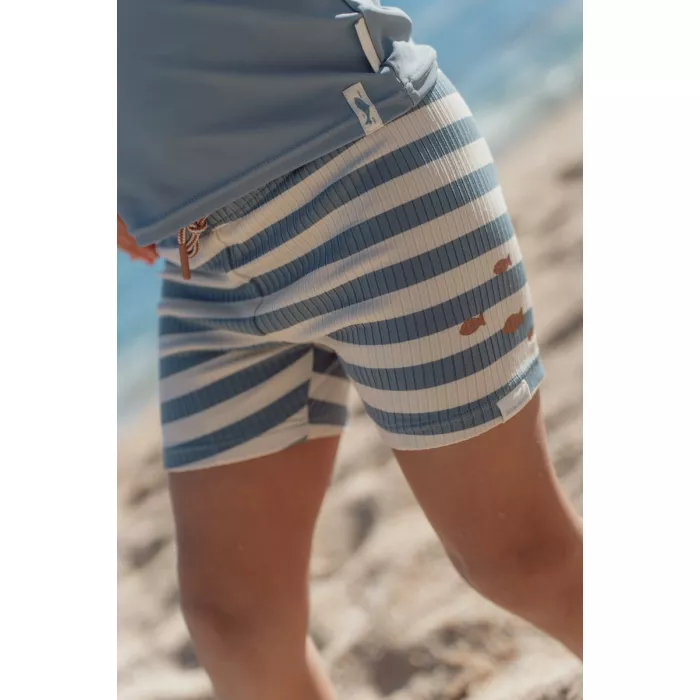 Sort de baie - Ocean Blue Stripes - Little Dutch