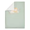 Lenjerie pentru patut - 100 x 140 - Green Leo Safari - Little Dutch