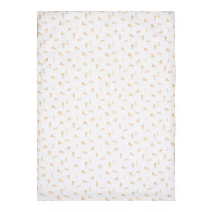 Lenjerie pentru patut - 100 x 140 - Green Leo Safari - Little Dutch