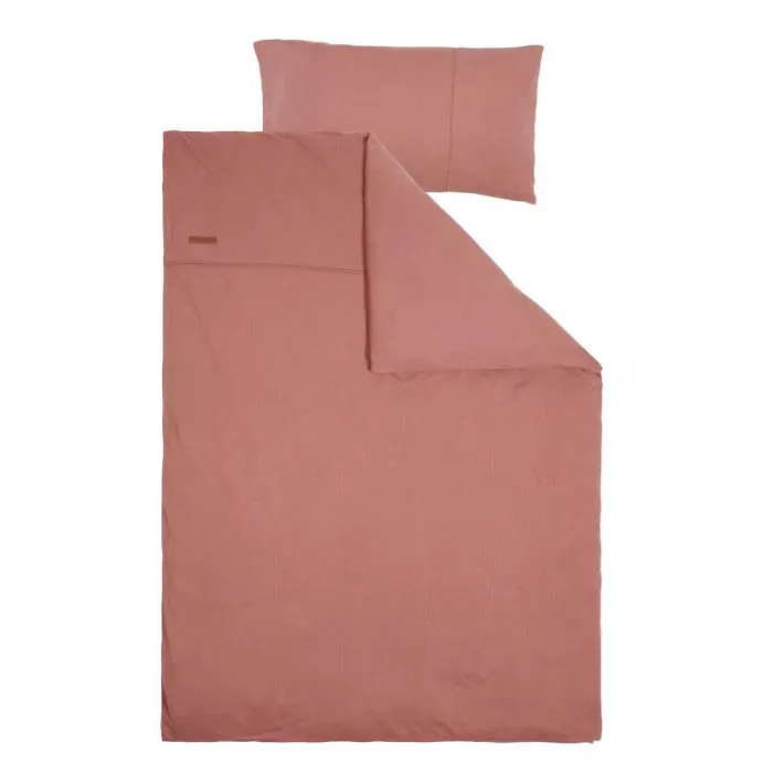 Lenjerie pentru patut - 100 x 140 cm - Pure Pink Blush  - Little Dutch