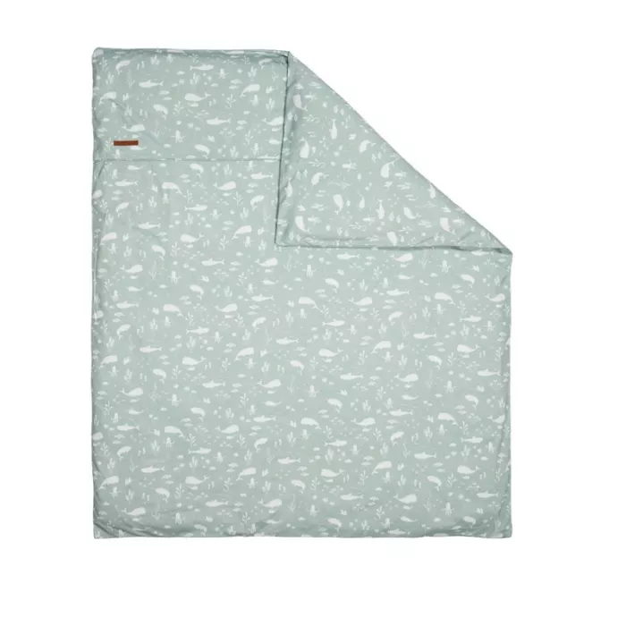 Husa din bumbac pentru pilota - 80 x 80 cm - Ocean Mint - Little Dutch