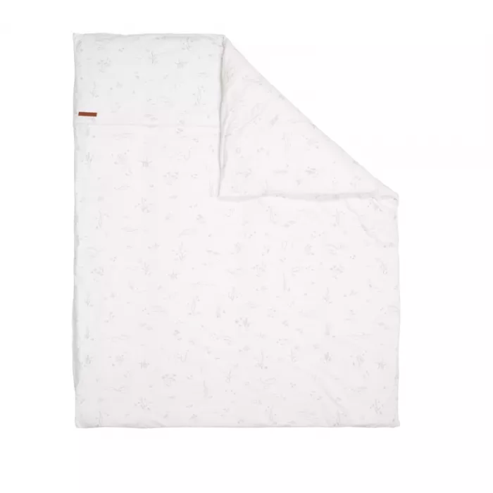 Husa din bumbac pentru pilota - 80 x 80 cm - Ocean White - Little Dutch