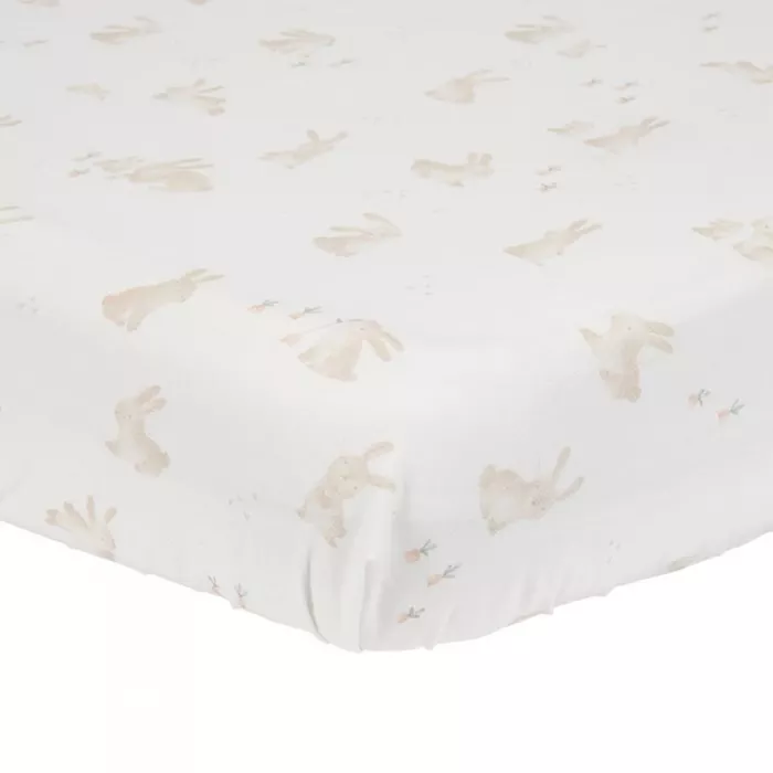 Cearsaf cu elastic pentru patut - Baby Bunny - Little Dutch