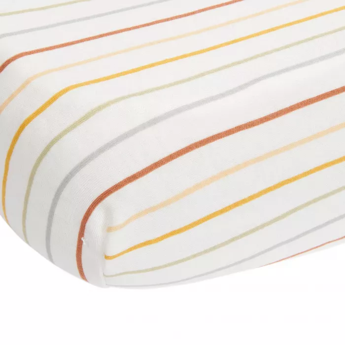 Cearsaf cu elastic pentru patut - Vintage Sunny Stripes - Little Dutch