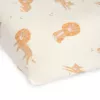Cearsaf cu elastic pentru patut din bumbac organic - Leo Safari - Little Dutch