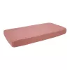 Cearsaf cu elastic pentru patut - Pure Pink Blush - Little Dutch