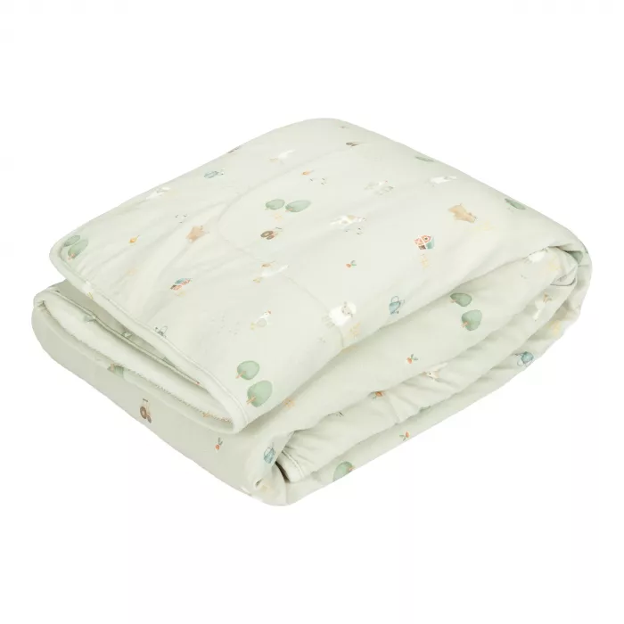 Patura din bumbac dublata cu plus - Little Farm - Little Dutch