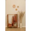 Patura pentru copii din bumbac dublata cu plus - Pure & Soft - Wild Flowers Rust - Little Dutch