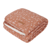 Patura pentru copii din bumbac dublata cu plus - Pure & Soft - Wild Flowers Rust - Little Dutch Patura pentru copii din bumbac dublata cu plus - Pure & Soft - Wild Flowers Rust - Little Dutch