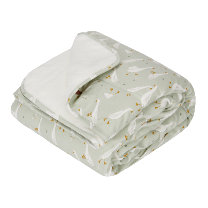 Patura pentru copii din bumbac dublata cu plus - Pure & Soft - Little Goose - Little Dutch Patura pentru copii din bumbac dublata cu plus - Pure & Soft - Little Goose - Little Dutch