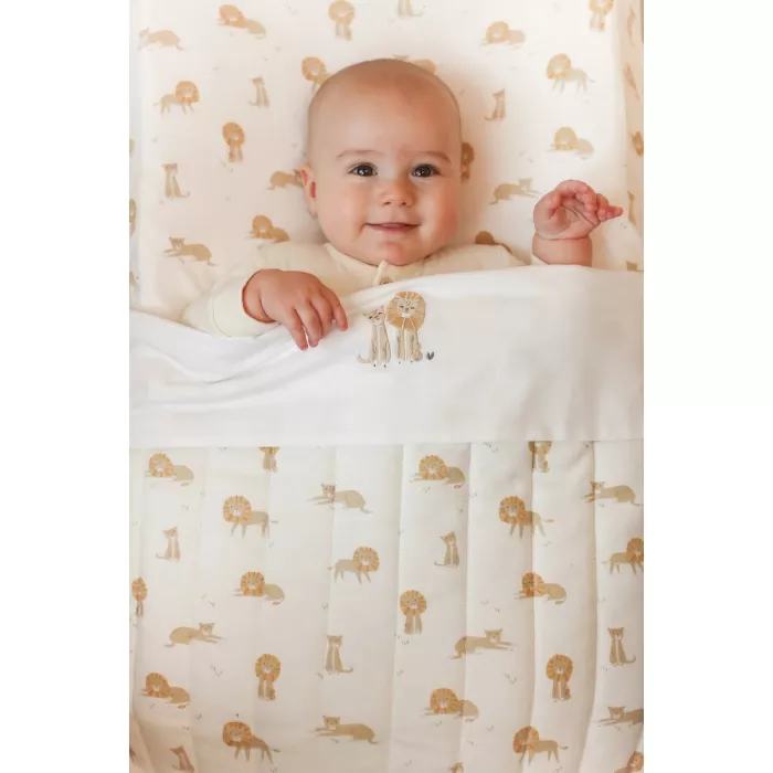 Patura matlasata din bumbac organic - Safari Leo - Little Dutch