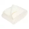Patura din bumbac dublata cu plus - Pure Soft White - Little Dutch