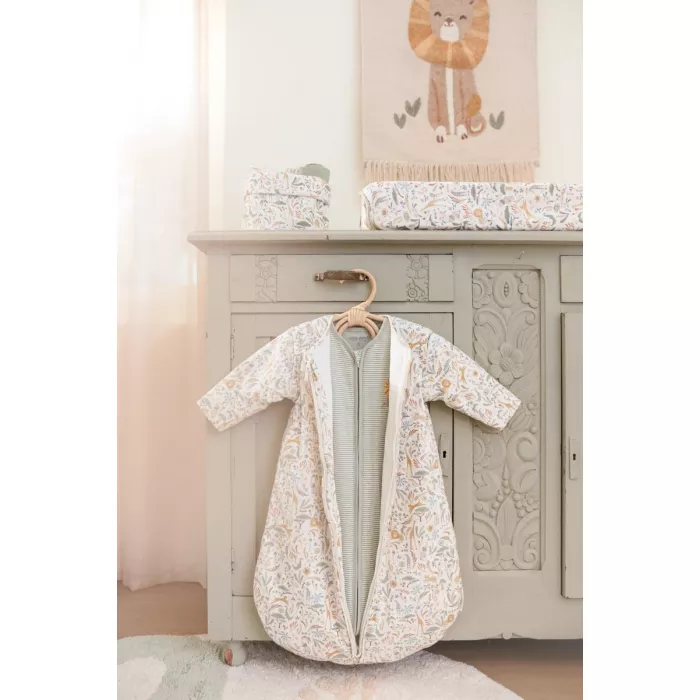 Sac de dormit 2 in 1 pentru 4 anotimpuri din bumbac organic - Safari Wonders - Little Dutch