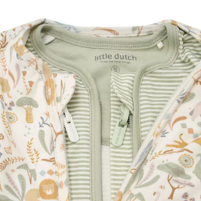 Sac de dormit 2 in 1 pentru 4 anotimpuri din bumbac organic - Safari Wonders - Little Dutch