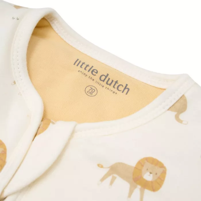 Sac de dormit pentru iarna din muselina de bumbac organic - Leo Safari - Little Dutch