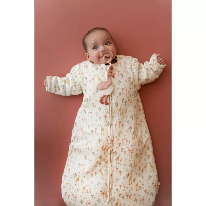 Sac de dormit pentru iarna din muselina de bumbac organic - Blooming Safari - Little Dutch